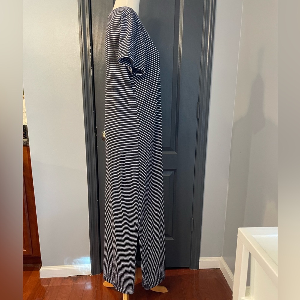 Old Navy Beachy Nautical Striped Navy & White Maxi Dress - Picture 4 of 5